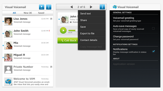 ATT Visual Voicemail App