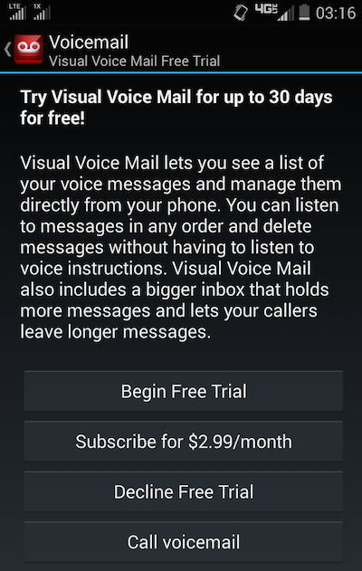 verizon visual voicemail activation screen